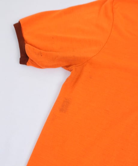 -70s Cyclist Ringer T-shirt / size L