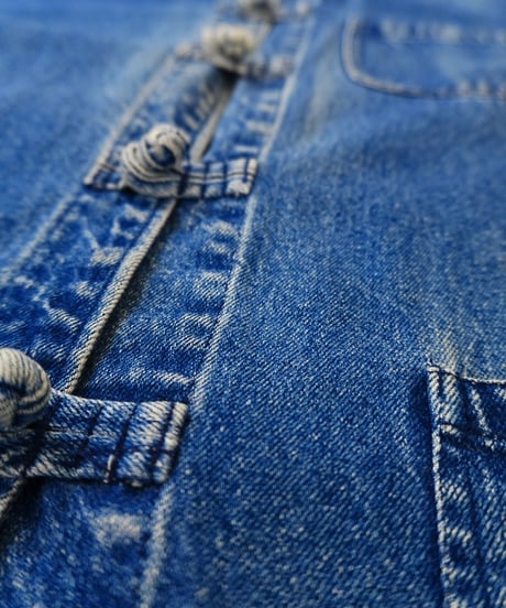90s 『Hasting＆Smith』  Denim Chinese style coveralls