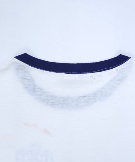 50~60s Champion Runners Tag USNA Naval Academy Ringer T-Shirt
