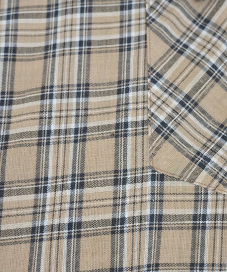 70s~ "Levi's Big E"Checkered pattern Western Shirt / size M