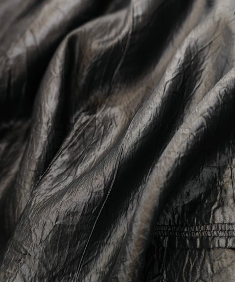 80s-90s Smoky Silver Wrinkle processing Skirt