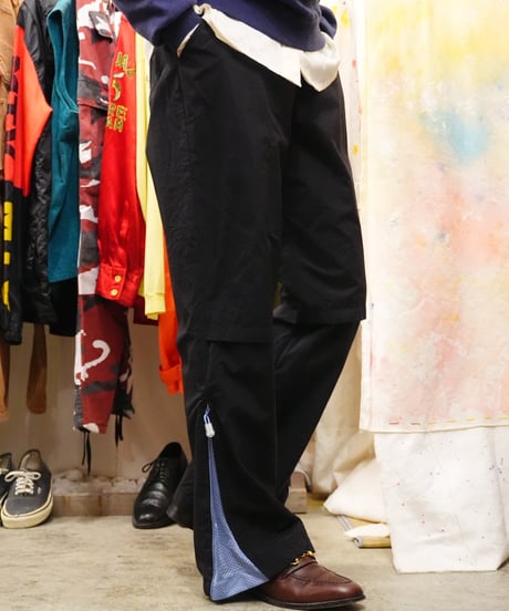 Side-open Modified Nylon Pants