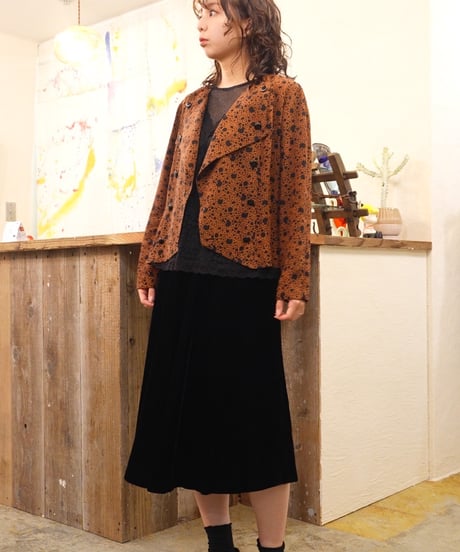 Retro Dot Double Button Blouse