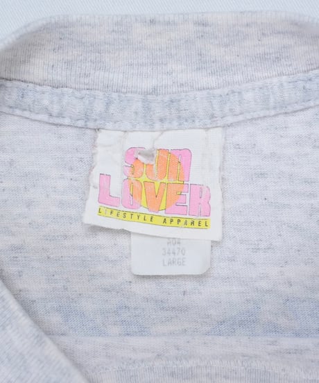 90s "SUN LOVER" Florida Manatee Graphic T-Shirt / size L