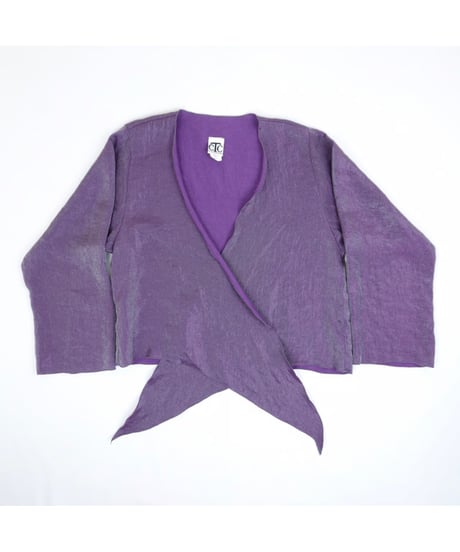 90s Violet Flash Drape Bolero