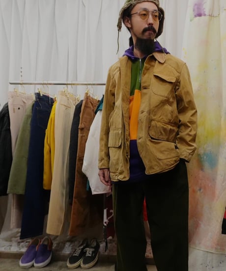 90s Multicolor Half zip Sweatshirt hoodie / size L