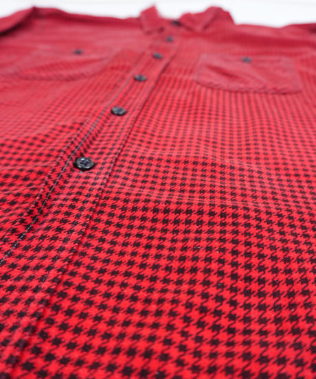 50s "BIG MIKE" Houndstooth printed flannel shirt Junk