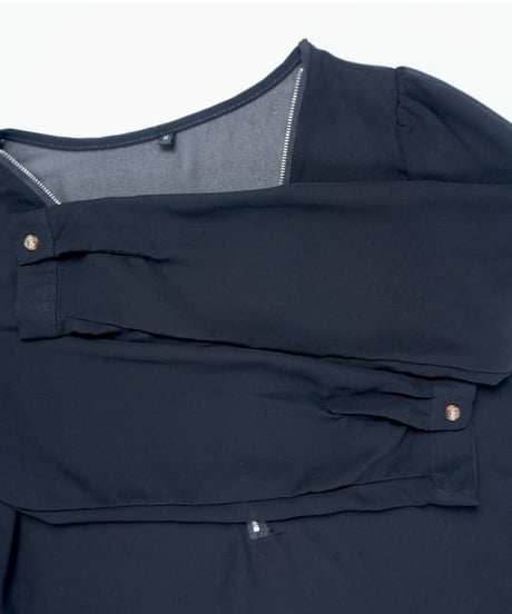 Sheer Half-Zip Top