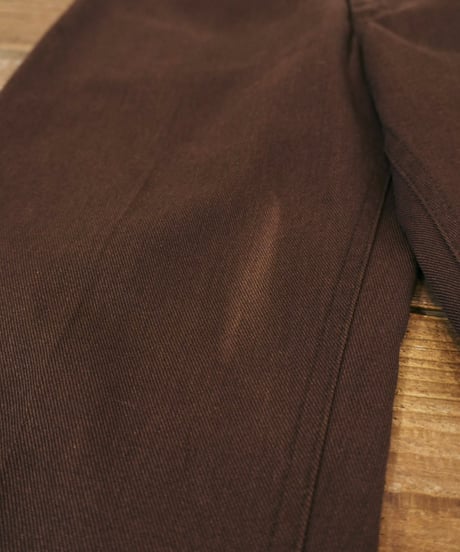 70-80s 『Lee』 茶色 ブーツカット コットンパンツ / size W30程度