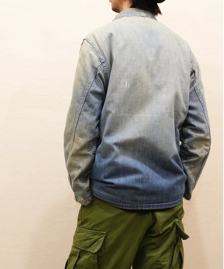40s WWⅡ U.S.ARMY Denim Coveralls / size 38程度