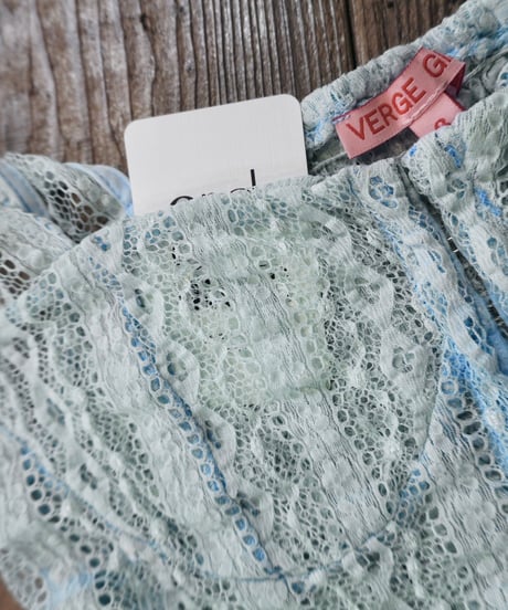 Pale Blue Lace Bustier