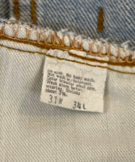 80s 『Levi's 517』 ブーツカット 内股シングル 黒カン / size W31L30程度