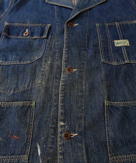 40s WWⅡ 『HERCULES』 Denim coverall / size 38-40程度