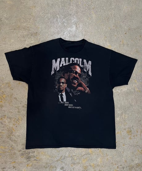 "Malcolm X" プリントTシャツ / size L 程度