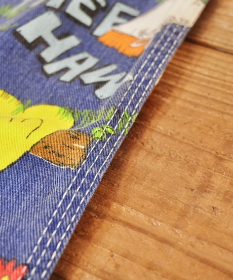70s 『LIBERTY』 “HEE HAW” 総柄 オーバーオール / size W48 L36
