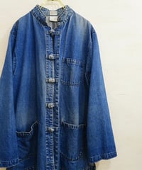 90s 『Hasting＆Smith』  Denim Chinese style coveralls