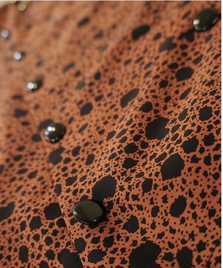 Retro Dot Double Button Blouse