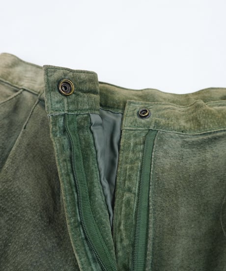 90s "FORENZA" real pig suede Two-pleat shorts