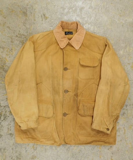 40-50s 『Dry bak』 ダック地 ハンティングジャケット / size 40 程度