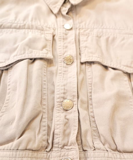 Cropped Volume Sleeve Jacket