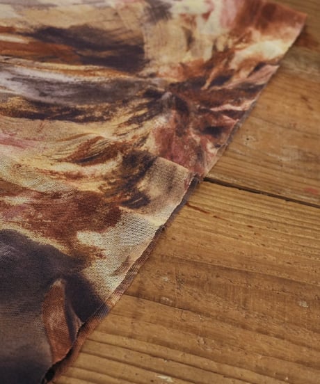 90s Art Print Sheer Top