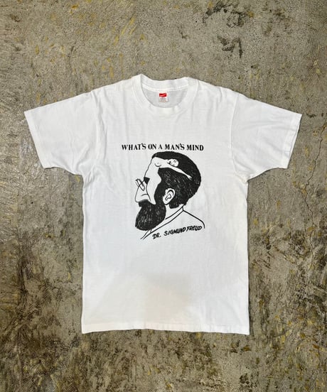 80s Hanes “WHAT’S ON A MAN’S MIND” 騙し絵Tシャツ / size M