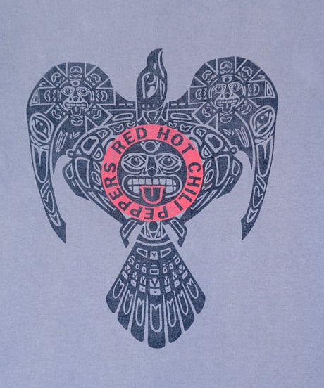 00s Anvil "Red Hot Chili Peppers" Aztec Sun Logo T-Shirt / size L