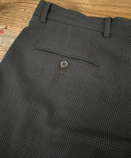 Glen Check Two-pleat Slacks