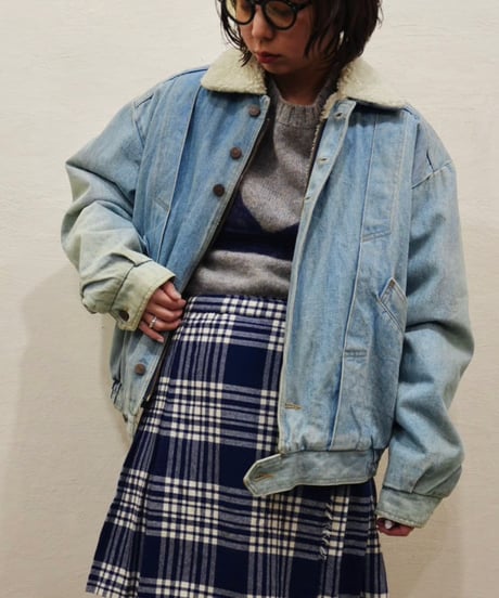 80s-90s Boa Denim Jacket
