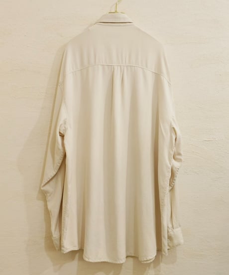 90s Off white Big silhouette Silk shirt