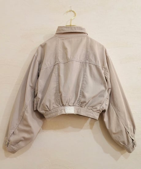 Cropped Volume Sleeve Jacket