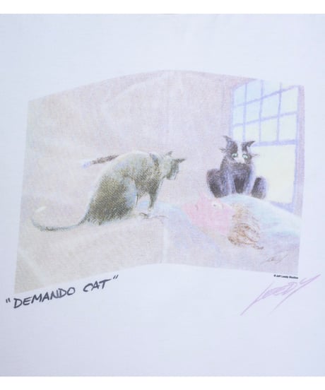 90s Jeff Leedy "Demand Cat" Art T-Shirt
