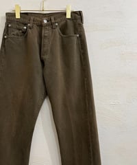 00s 『Levi's 501』 後染め カーキ ”Made in USA” / size W31L32