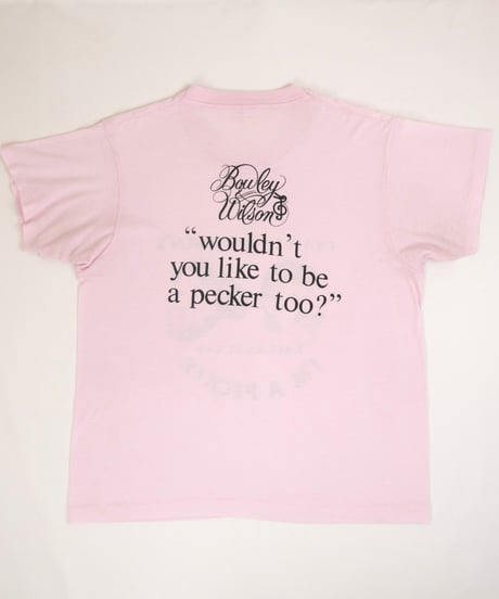 80s "Bowley & Wilson" Dallas Texas Comedy Duo Pink T-Shirt