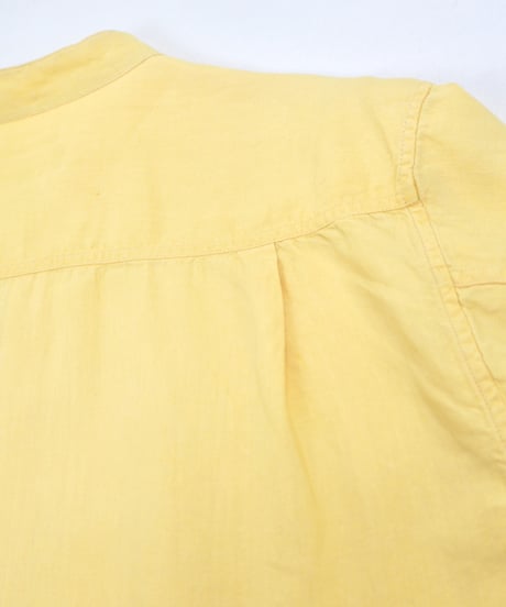 00s "Banana Republic" 100% Irish Linen Band Collar Shirt