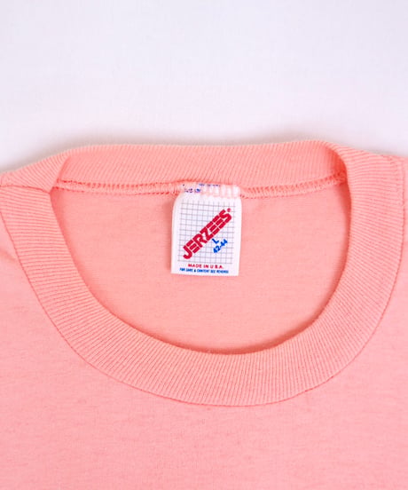 90s『JERZEES』Salmon Pink T-shirt / size L