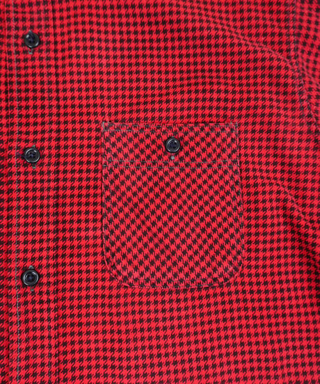 50s "BIG MIKE" Houndstooth printed flannel shirt Junk