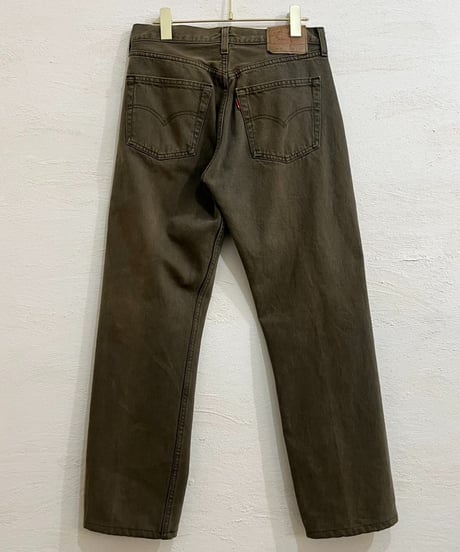 00s 『Levi's 501』 後染め カーキ ”Made in USA” / size W31L32
