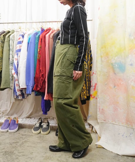 50s オランダ軍 ダブルフェイス カーゴパンツ / size W32 L31 程度
