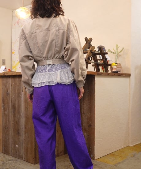 Cropped Volume Sleeve Jacket