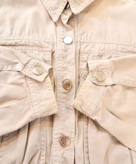 Cropped Volume Sleeve Jacket