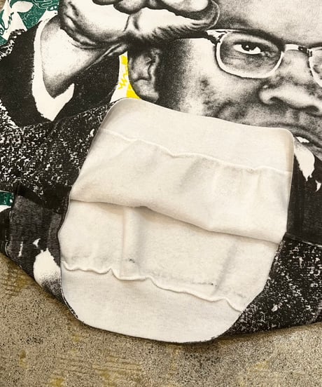 90s "Malcolm X" プリントスウェット / size XL