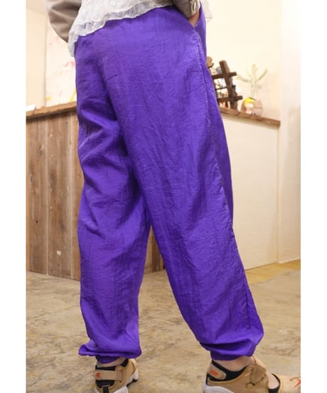 90s Purple Nylon Track Pants