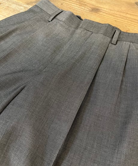 Pin Check Two-pleat Slacks