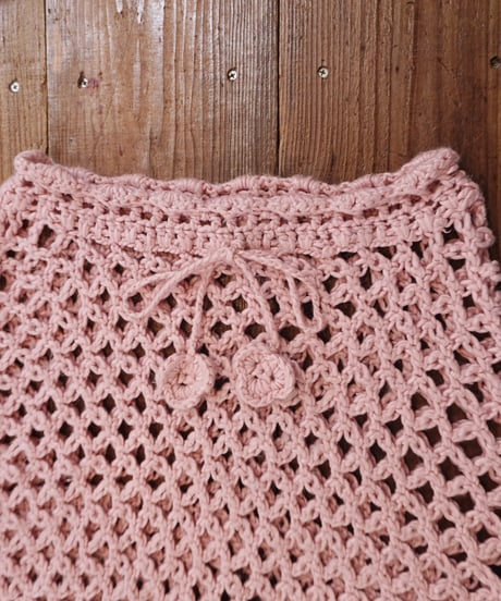 Cotton Candy Pink Yarn Poncho