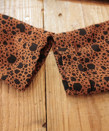 Retro Dot Double Button Blouse