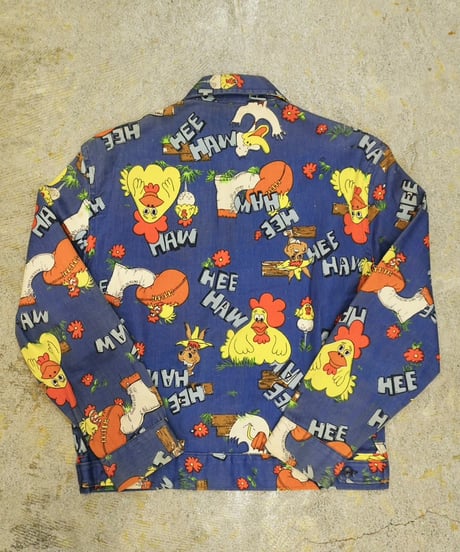 70s 『LIBERTY』 “HEE HAW” 総柄 ワークジャケット / size M