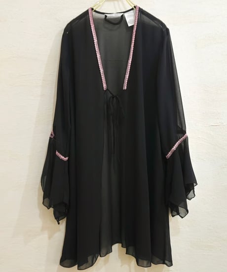 Chiffon Flare Sleeve Robe