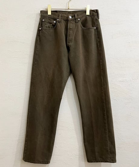 00s 『Levi's 501』 後染め カーキ ”Made in USA” / size W31L32