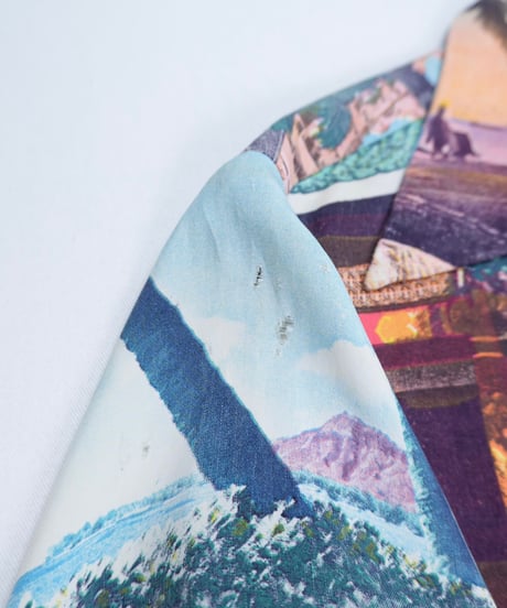 40's "MAIDEN" Picture Print Aloha Shirt